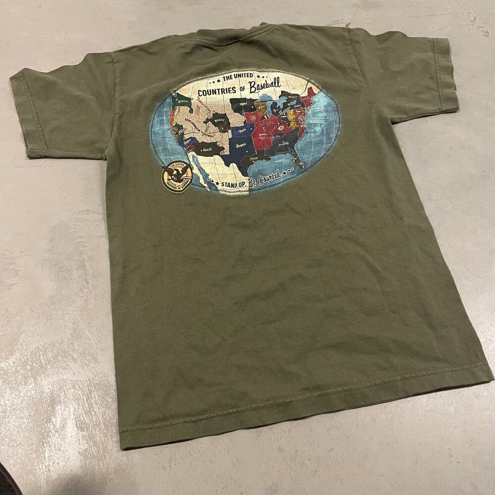 Y2K mlb Nike map t-shirt - Picture 2 of 4